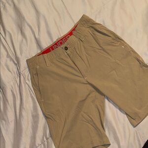 Under Armour Men's Khaki Flat Front Shorts